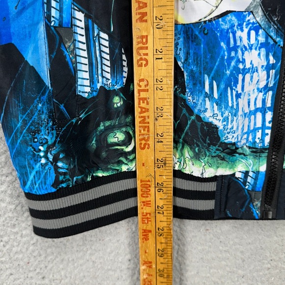 Tango Hotel Adult Mens Bomber Jacket Medium Multi Batman Joker Full‎ Zip Pockets - Picture 9 of 10